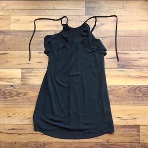 Ya Los Angelos Black Dress Size Small Ruffles